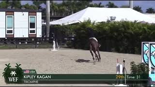 2025 Kipley Kagan 1.05 Junior Jumper jump off first round at WEF