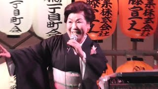 第34回すみだ錦糸町河内音頭大盆踊り　2015年　三原佐知子（炭坑節・河内音頭）　 Kawachi Ondo (bon odori) in Kinshicho, Tokyo