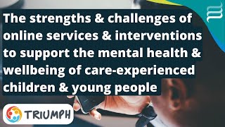 Supporting the mental health & well-being of care-experienced young people | ExChange Wales