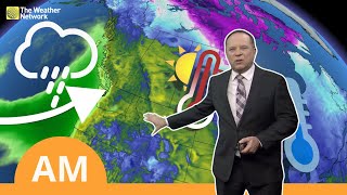 Canada's National Forecast: Large Temperature Swing Could Shut off the Storms | #WeatherAM