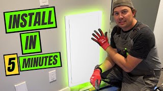 No problemo! HOW TO INSTALL a Drywall Access Panel in under 5 minutes