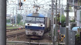 JR貨物 EF210-306号機（吹田）＋コキ22両　貨物列車2070レ 2019.07.27