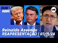 Reinaldo fala da eleição de Trump nos EUA; entrevista de Bolsonaro e STF | Reapresentação Olha Aqui