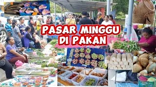 Sangat meriah Pasar Minggu @ market Pekan Pakan Julau