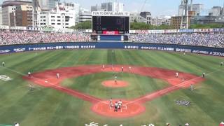 慶應義塾ー桐蔭学園 1回表 2016年夏神奈川大会準決勝