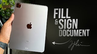 How to Fill and Sign a PDF Document iPad (tutorial)
