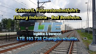 [4K] Cabinerit, Führerstandsmitfahrt: Tilburg Industrie - Geldermalsen - Bad Bentheim