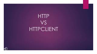 ANGULAR HTTP VS HTTPCLIENT