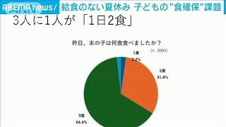 給食のない夏休み　子どもの“食確保”課題(2024年8月3日)