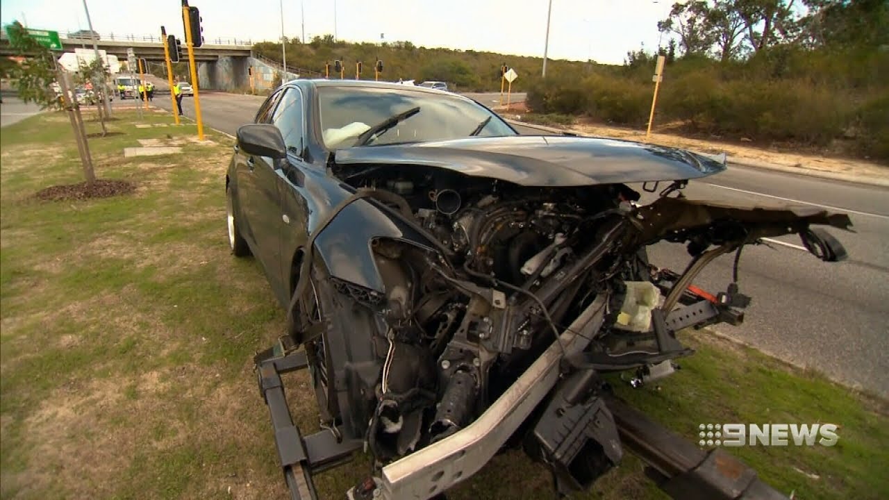 Pursuit Crash | 9 News Perth - YouTube