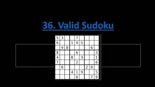 36. Valid Sudoku | Leetcode | Medium | Java | Amazon