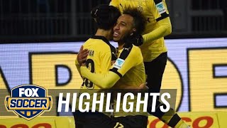 Aubameyang goal lifts Dortmund in front of Eintracht Frankfurt | 2015–16 Bundesliga Highlights
