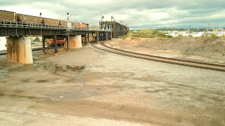 drone view Santa Fe Junction in Kansas City take 2