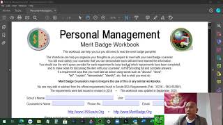 Personal Management Merit Badge - WATCH THIS BEFORE 2ND SESSION