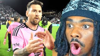 American Reacts to Messi Breaking Record vs. New England Revolution