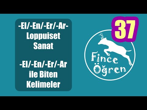 -El/-En/-Er/-Ar Ile Biten Kelimeler / -El/-En/-Er/-Ar-Loppuiset Sanat ...