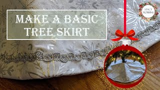 Make a Basic Tree Skirt ~ Sew With Me