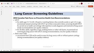 Screening guidelines session