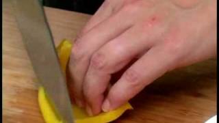 Cooking Tips : How to Slice Yellow Bell Peppers