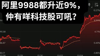 阿里巴巴9988今日都升接近9%，仲有咩低殘科技股值得留意？