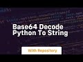 base64 decode python to string