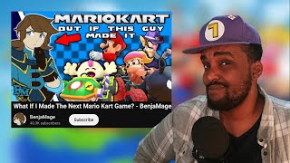 Reacting to BenjaMage Making The Next Mario Kart Game