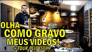 TOUR no Estúdio + COMO GRAVO MEUS VÍDEOS