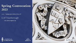 U of T Scarborough: Arts, Science Degrees (I–Q) Spring 2023 Convocation