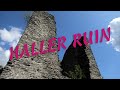 Walk nice. HALLER RUIN. Monschau, Germany, Eifel national park 4K Silence TV