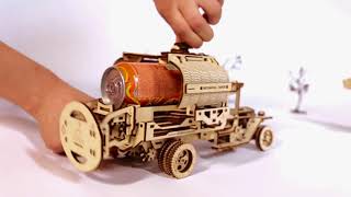 Ugears Tanker | DIY Ideas STEM Robotics kit | Antique Home Decor | Birthday Gifts for Adults