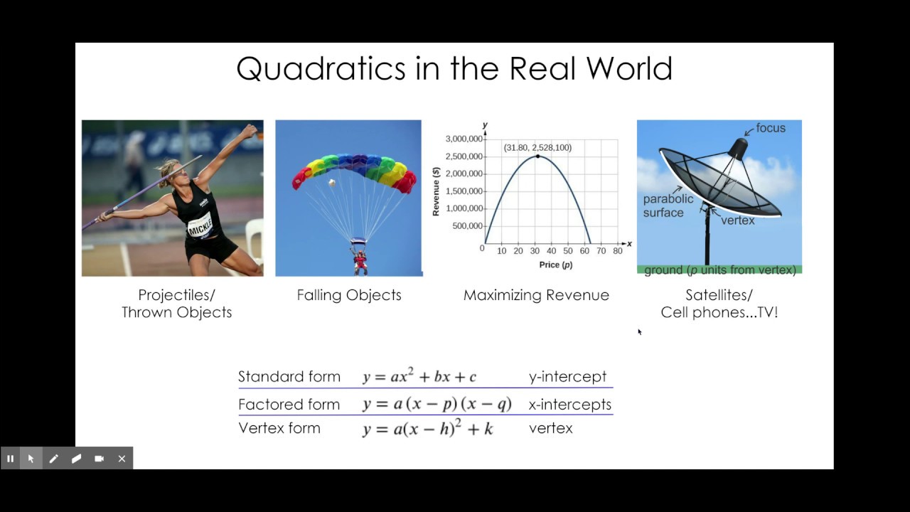 Quadratics In The Real World - Part 1 - YouTube