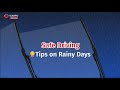 Be ready for wet weather | Tips for safe driving in the rain