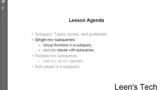 SQL 11g Tutorial in Bangla # 31 Single row subqueries in SQL Statements