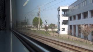 JR長崎本線 車窓 佐賀駅～吉野ヶ里公園駅（783系外扇形特急みどり・ハウステンボス）130km/h運転!!