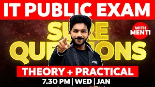 SSLC IT Public Exam | Sure Questions -Theory + Practical With Menti | Exam Winner