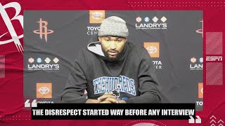 DeMarcus Cousins calls James Harden’s comments ‘disrespectful’ | NBA on ESPN
