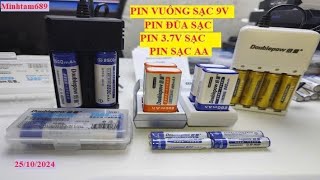 Pin Sạc Vuông 9v, Pin 3.7v Sạc Doublepow Giá Chỉ Từ 50K/Bộ II báo giá 25-10-2024 II Lh 0989.233.689.