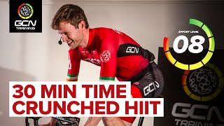 HIIT Training For Time Crunched Parents! | 30 Minute Indoor Cycling Session