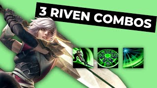 3 RIVEN ONE SHOT COMBOS (Riven Mechanics)
