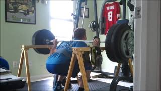 Squat 445 lbs and 350x12 RAW @ 164 lbs