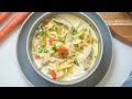 instant pot turkey noodle soup easy recipe for leftover turkey or chicken