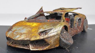 Restoration Abandoned Lamborghini Aventador Model Car