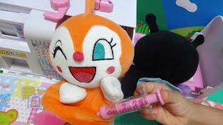 バイキンマン　ドキンちゃん　おもちゃ　病院ごっこ　お医者さんごっこ　注射　メロンパンナちゃん♡アンパンおねえさん♡