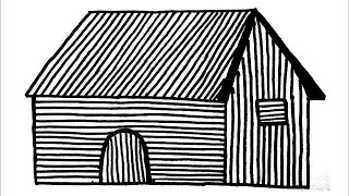 How to draw a house very easy | house drawing step by step |