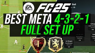 Best META 4-3-2-1 FUT CHAMPIONS Layout Defensive - Balanced - Attacking Full Set up - FC 25