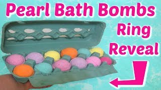 Pearl Bath Bombs Ring Reveal - Easter Egg Hunt Mini Bath Bombs!