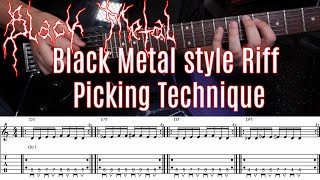 GC22 Black Metal for beginners - Extreme Picking Lesson