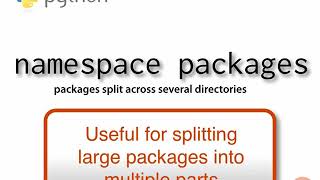 Python: Namespace Packages