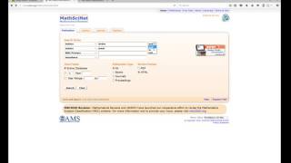 Searching MathSciNet