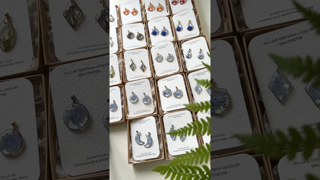 Creative Packaging Ideas For Handmade Resin Jewelry Dried Flower